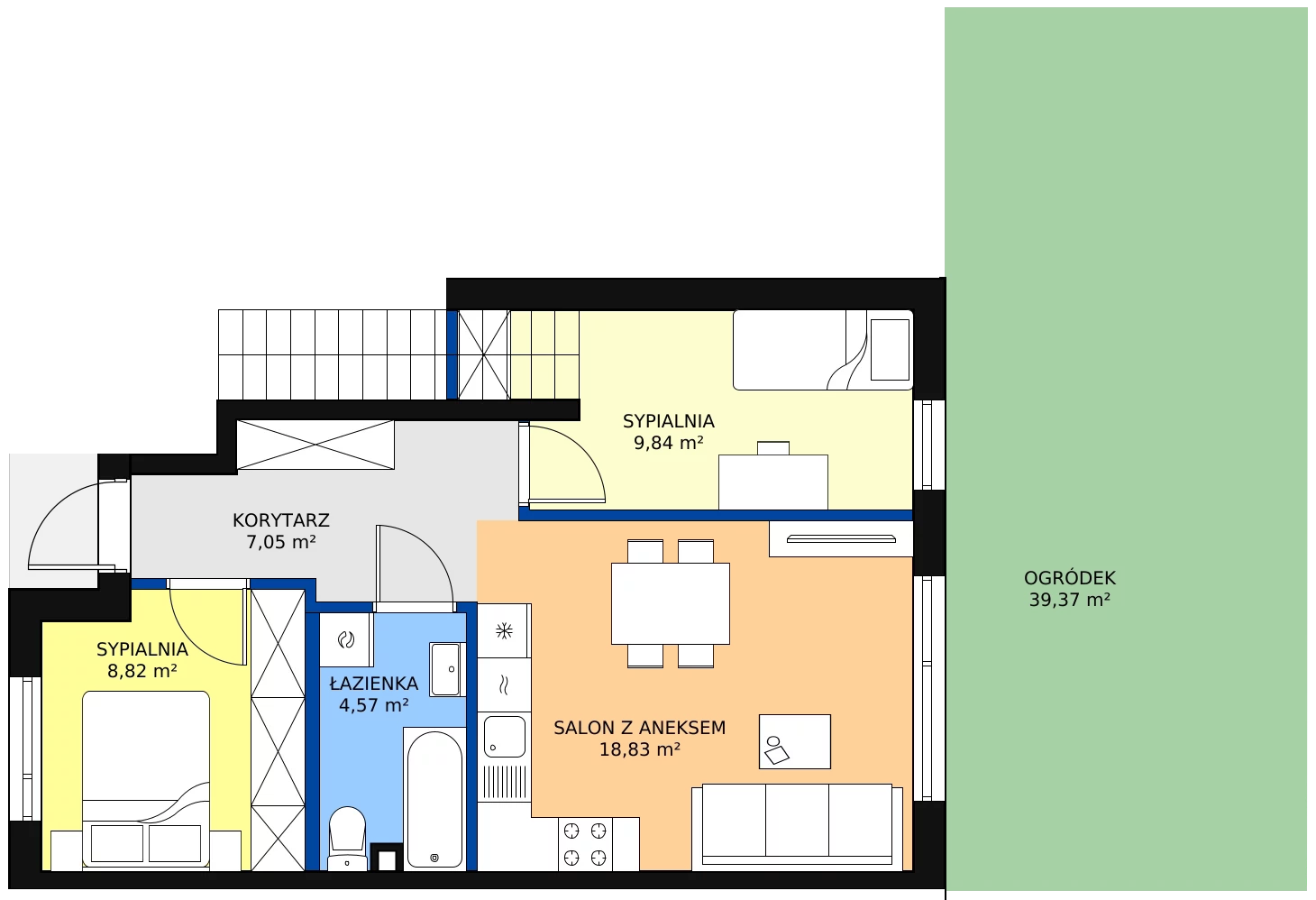 Zalety mieszkania 51.15 m², 17