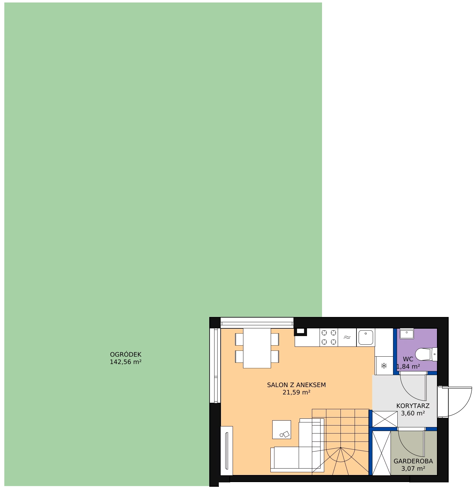 Zalety domu 64.87 m², 1