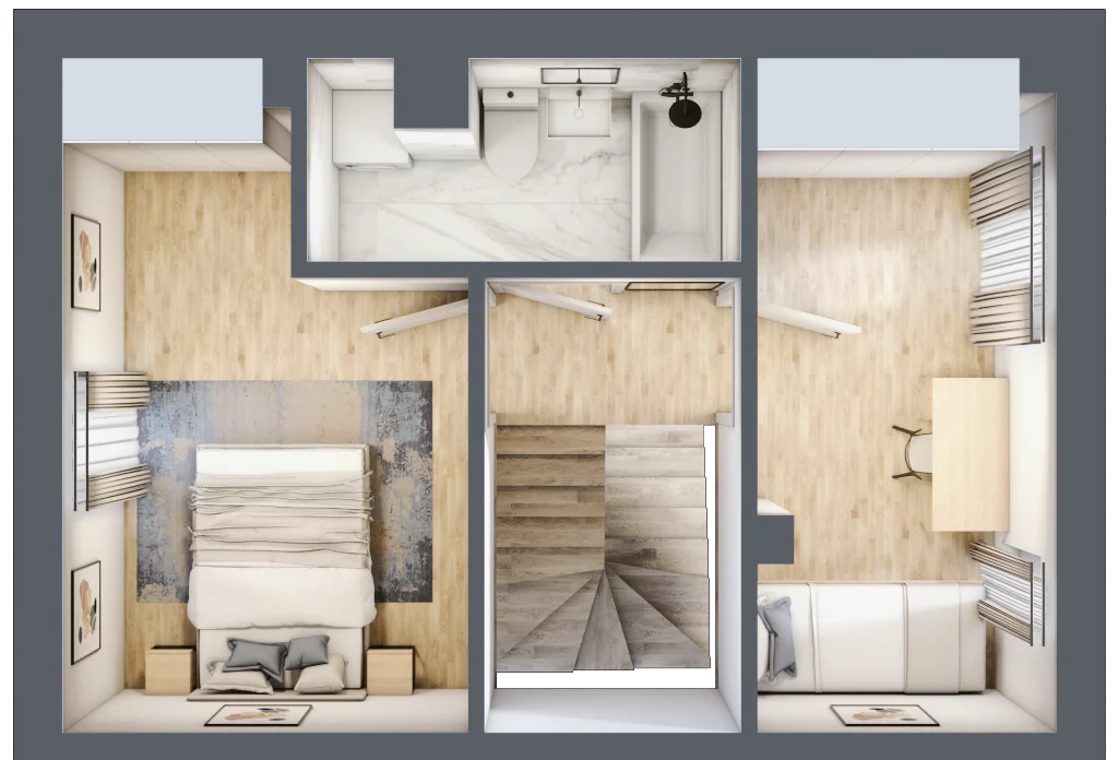Dom 64,87 m², oferta nr 1, Zielone Ogrody, Łódź, Widzew, ul. Zygmunta