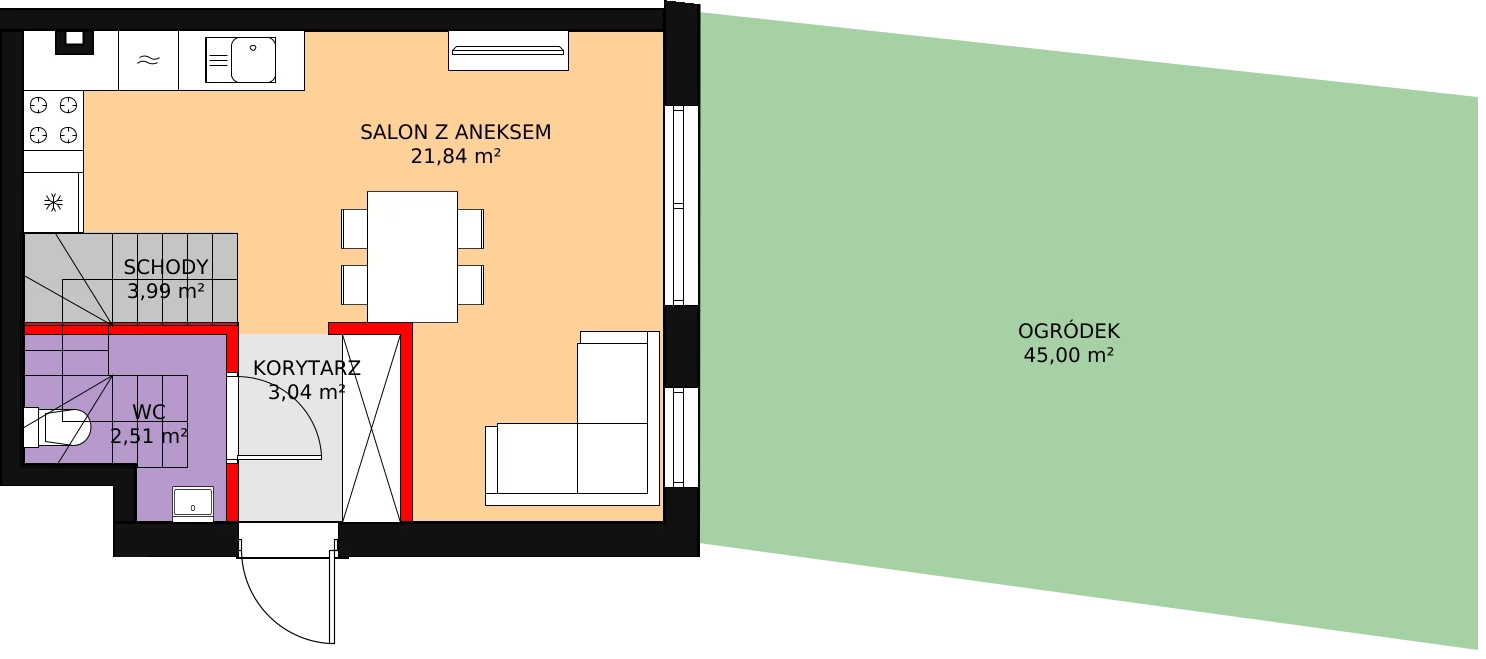 Dom 69,40 m², oferta nr 6B, Ogrody Przyjaciół 5, Warszawa, Białołęka, Szamoty, ul. Cieślewskich/Inna