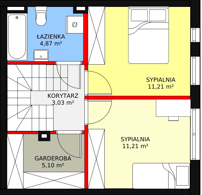 Dom 69,40 m², oferta nr 6B, Ogrody Przyjaciół 5, Warszawa, Białołęka, Szamoty, ul. Cieślewskich/Inna