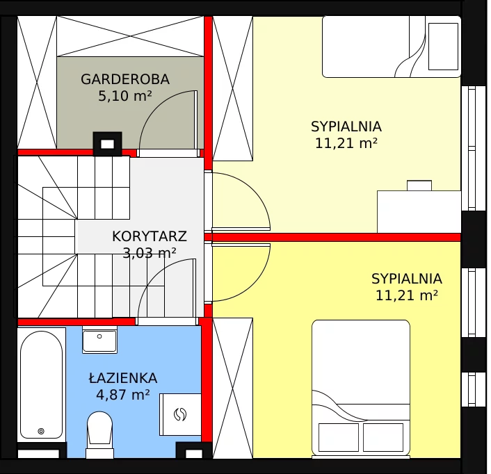 Dom 69,40 m², oferta nr 7B, Ogrody Przyjaciół 5, Warszawa, Białołęka, Szamoty, ul. Cieślewskich/Inna