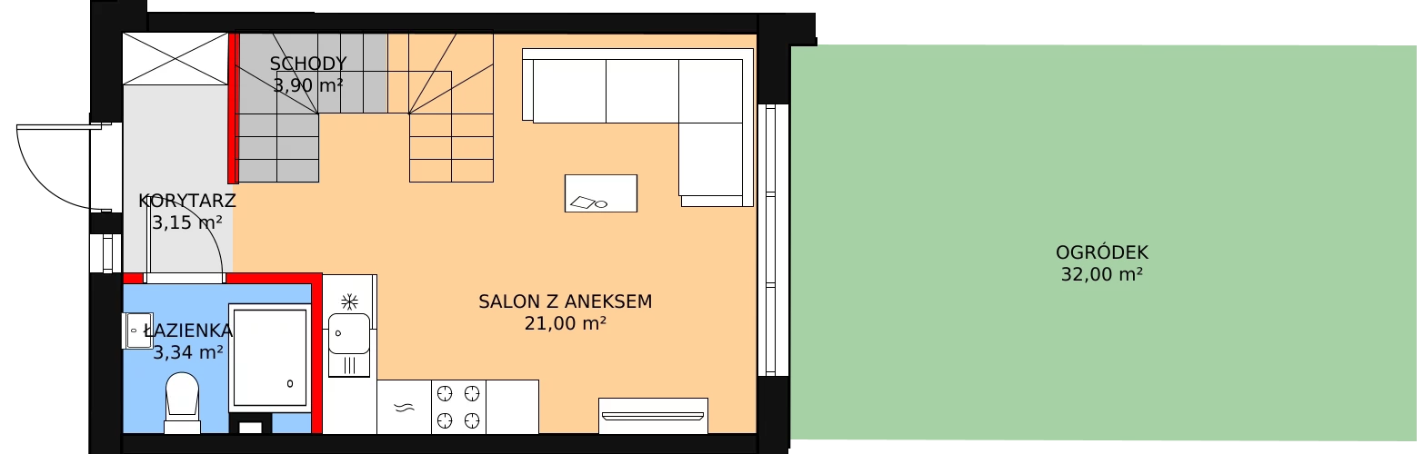 Dom 64,20 m², oferta nr 22A, Ogrody Przyjaciół 5, Warszawa, Białołęka, Szamoty, ul. Cieślewskich/Inna