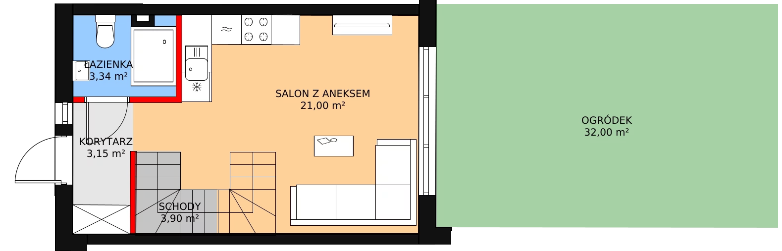 Dom 64,20 m², oferta nr 24A, Ogrody Przyjaciół 5, Warszawa, Białołęka, Szamoty, ul. Cieślewskich/Inna