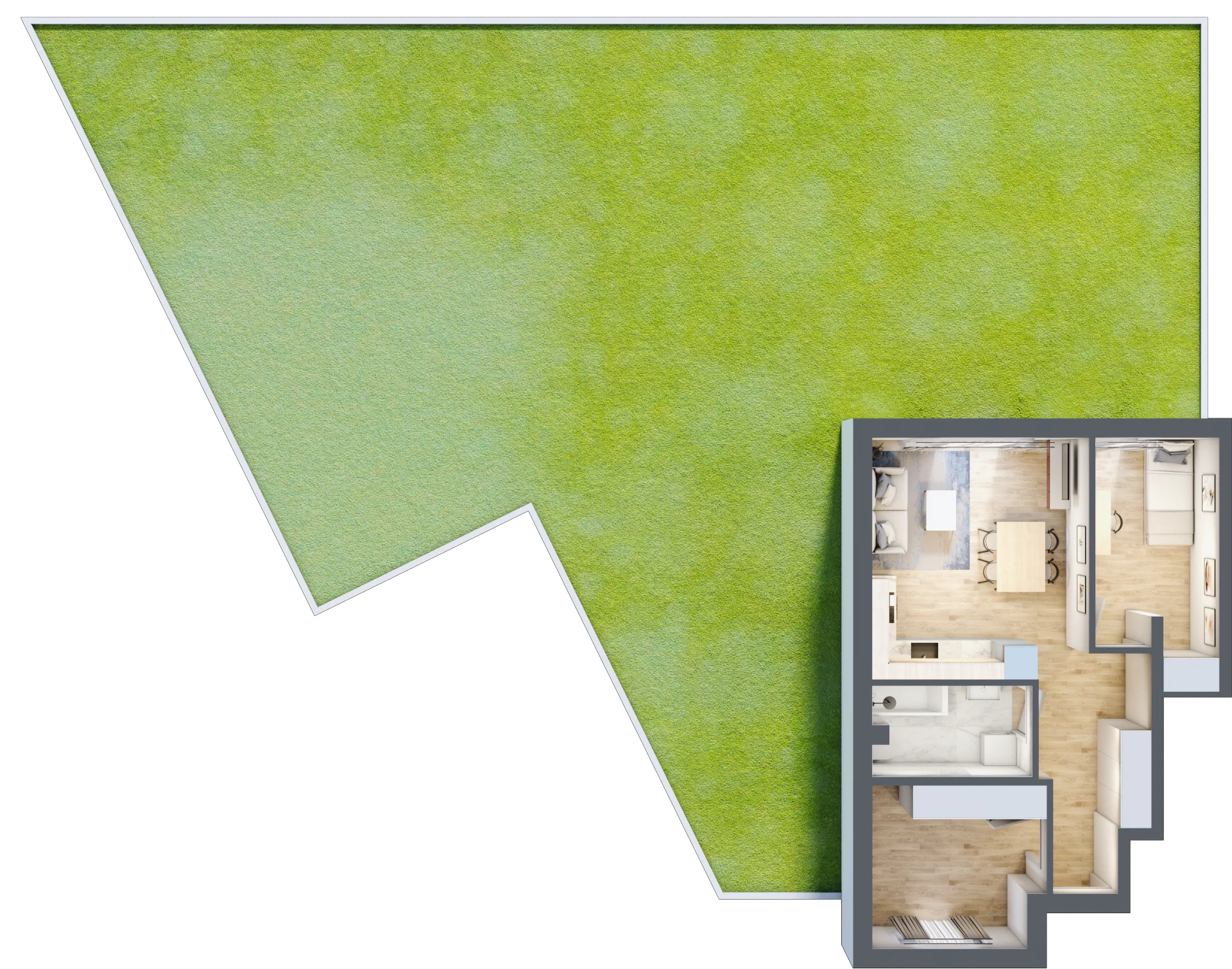 3 pokoje, mieszkanie 48,03 m², parter, oferta nr 35, Manufaktura Marki 2, Marki, ul. Stawowa