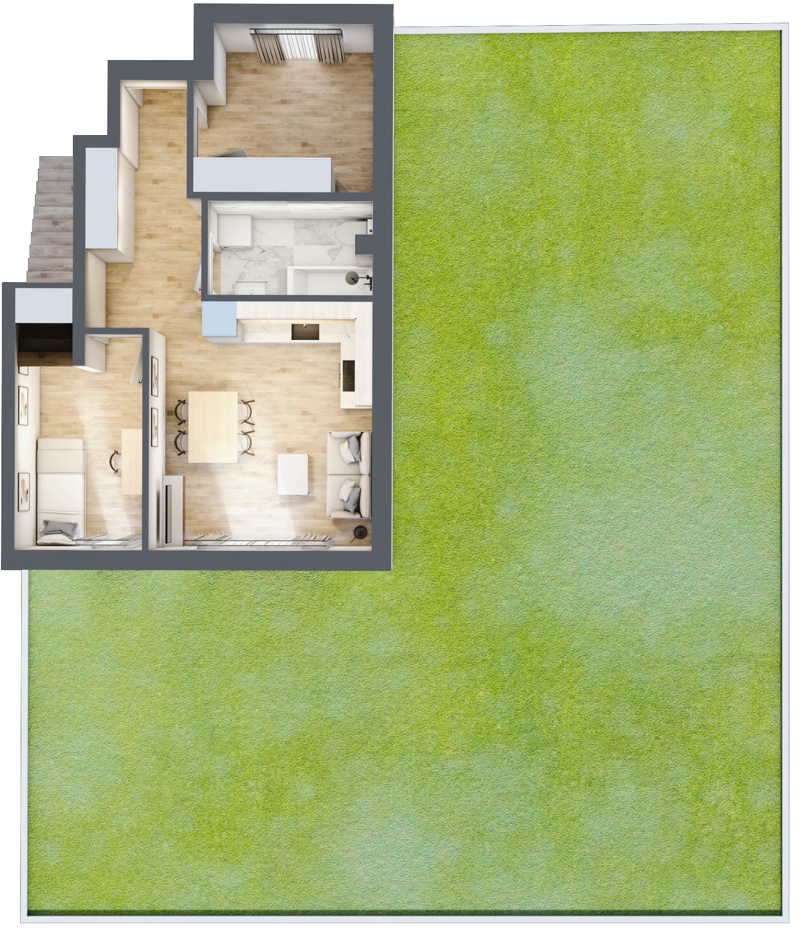3 pokoje, mieszkanie 48,03 m², parter, oferta nr 73, Manufaktura Marki 2, Marki, ul. Stawowa