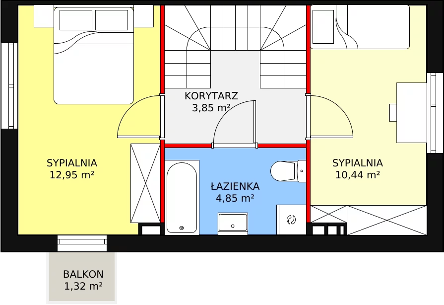 Dom 68,29 m², oferta nr 1A, Osiedle Słoneczne, Sulejówek, ul. Szklarniowa