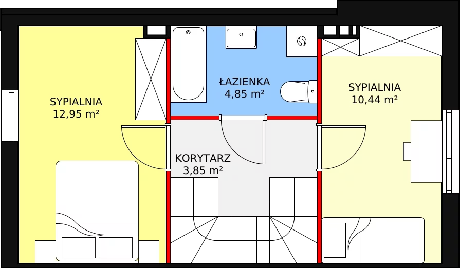 Dom 68,29 m², oferta nr 1B, Osiedle Słoneczne, Sulejówek, ul. Szklarniowa