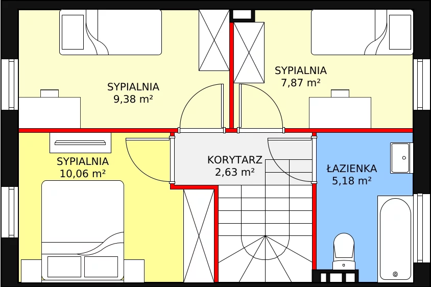 Dom 79,04 m², oferta nr 2B, Osiedle Słoneczne, Sulejówek, ul. Szklarniowa