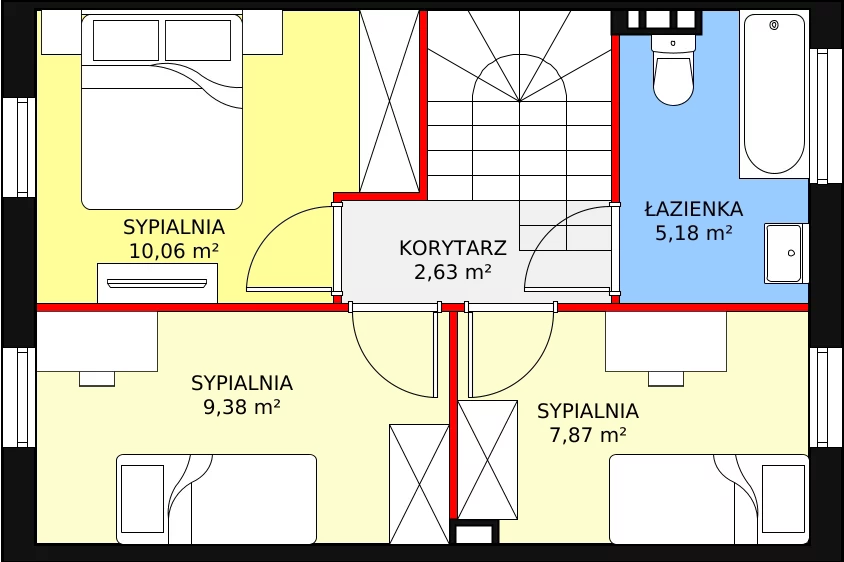 Dom 79,04 m², oferta nr 3A, Osiedle Słoneczne, Sulejówek, ul. Szklarniowa