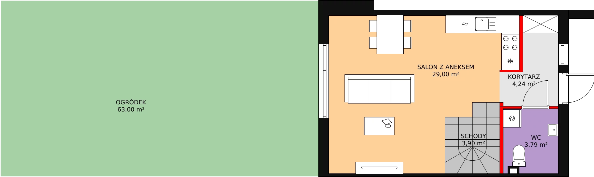 Dom 79,04 m², oferta nr 4B, Osiedle Słoneczne, Sulejówek, ul. Szklarniowa