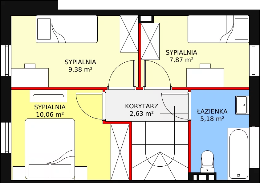 Dom 79,04 m², oferta nr 4B, Osiedle Słoneczne, Sulejówek, ul. Szklarniowa