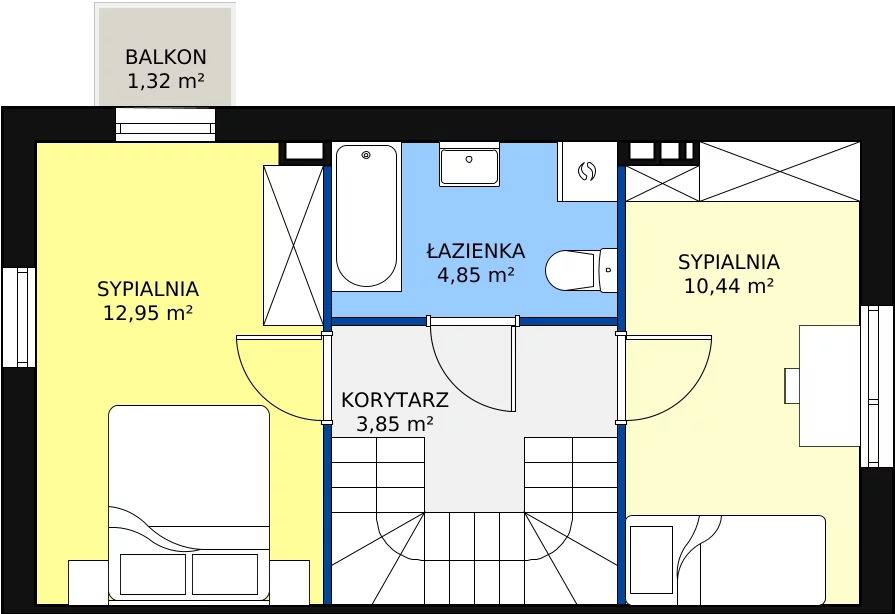 Dom 68,29 m², oferta nr 5B, Osiedle Słoneczne, Sulejówek, ul. Szklarniowa