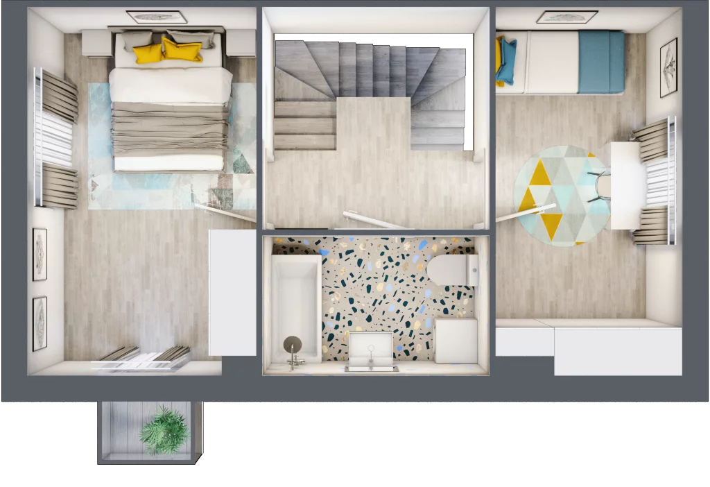 Dom 68,29 m², oferta nr 1A, Osiedle Słoneczne, Sulejówek, ul. Szklarniowa