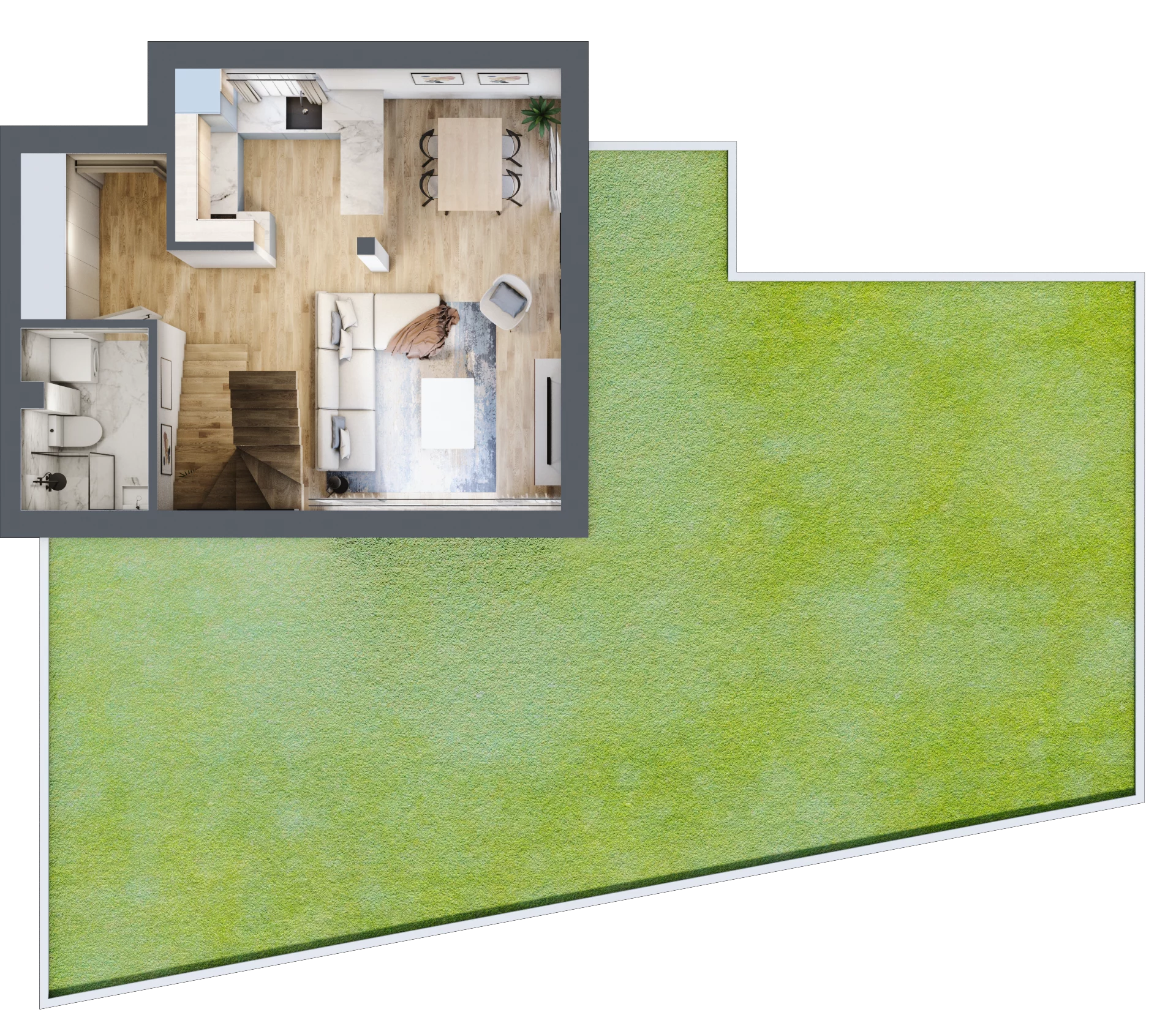 Dom i rezydencja 79,98 m², oferta nr 3, Slow Wilanów, Warszawa, Wilanów, ul. Gratyny