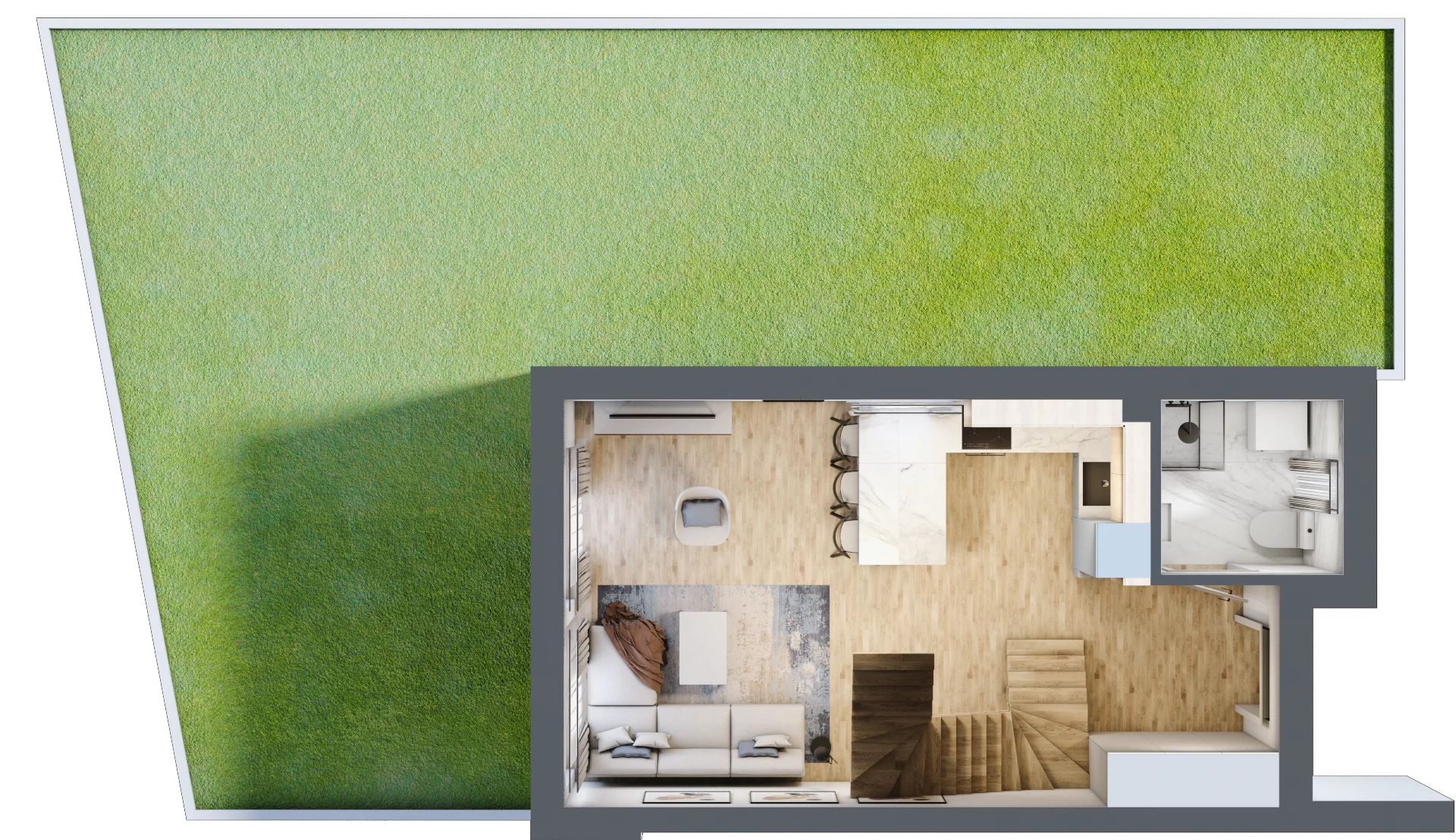 Dom i rezydencja 72,53 m², oferta nr 6, Slow Wilanów, Warszawa, Wilanów, ul. Gratyny