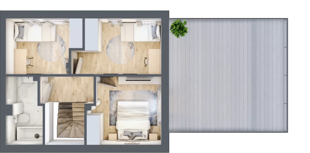 Dom i rezydencja 79,98 m², oferta nr 11, Slow Wilanów, Warszawa, Wilanów, ul. Gratyny