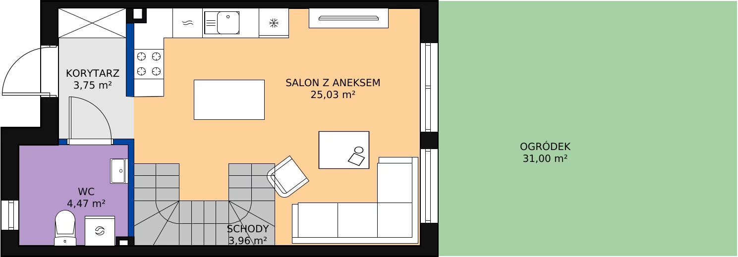 Nowy dom, 72,90 m², oferta nr 25A