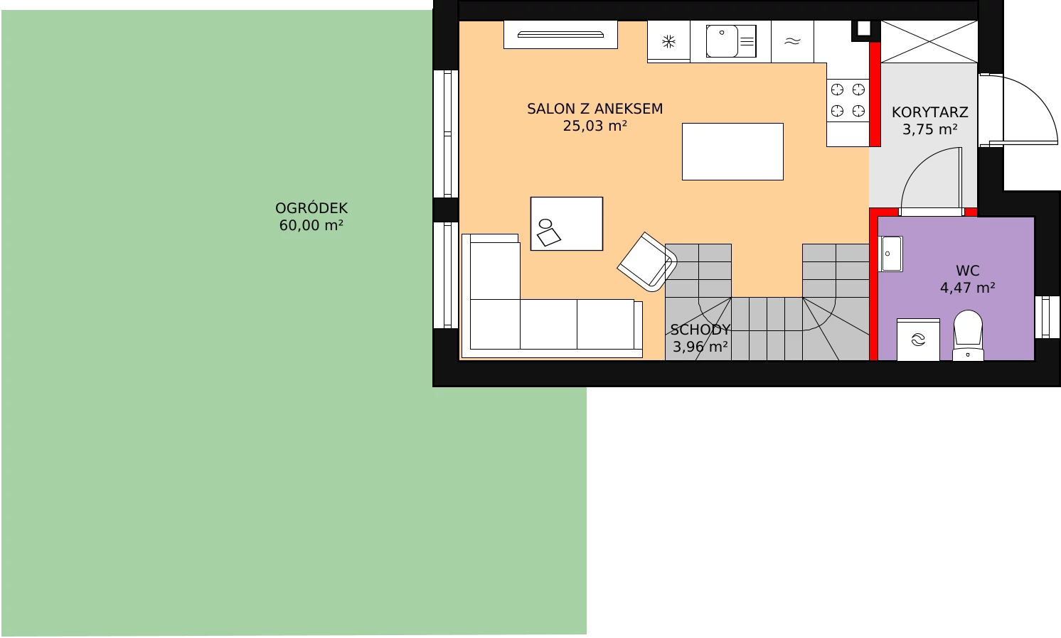 Nowy dom, 72,90 m², oferta nr 4B