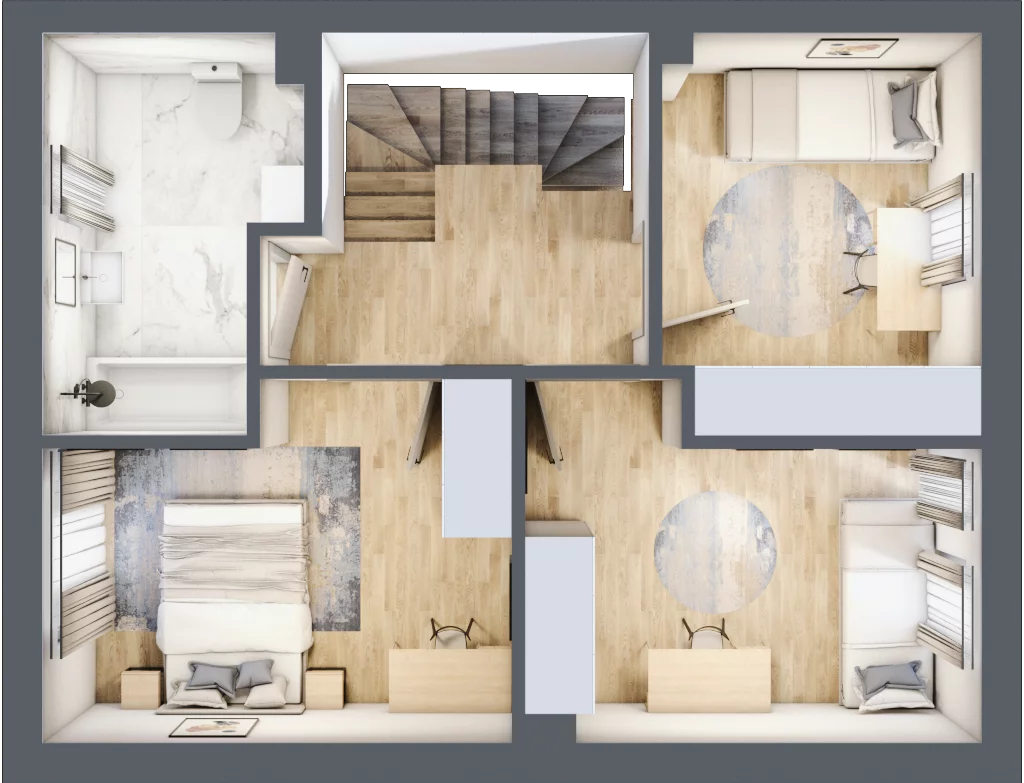 Dom 93,97 m², oferta nr 6B, Nova Magdalenka 6, Słomin, ul. Janczewicka