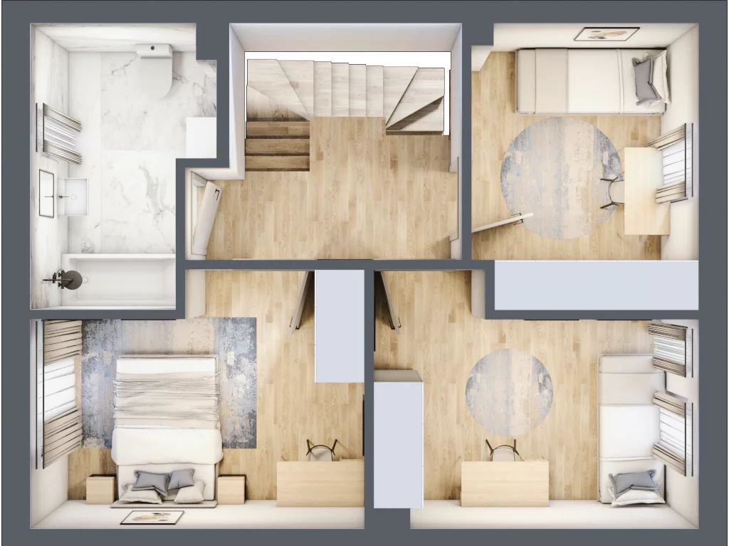 Dom 93,97 m², oferta nr 8B, Nova Magdalenka 6, Słomin, ul. Janczewicka