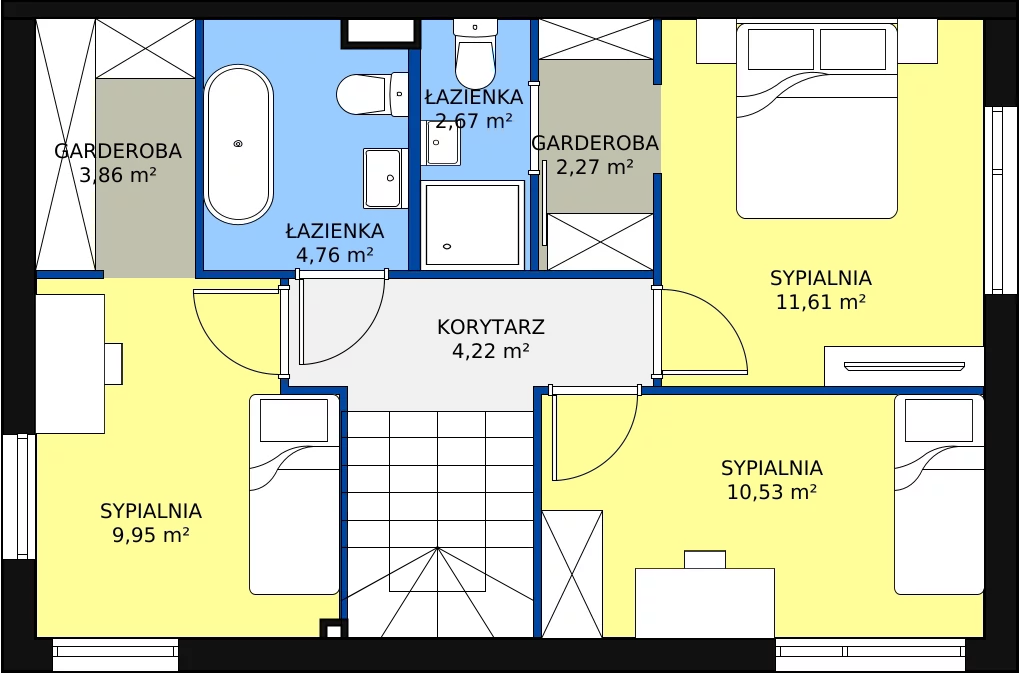 Dom 143,04 m², oferta nr 4A, Wille przy Lesie, Jazgarzewszczyzna, ul. Krzywa