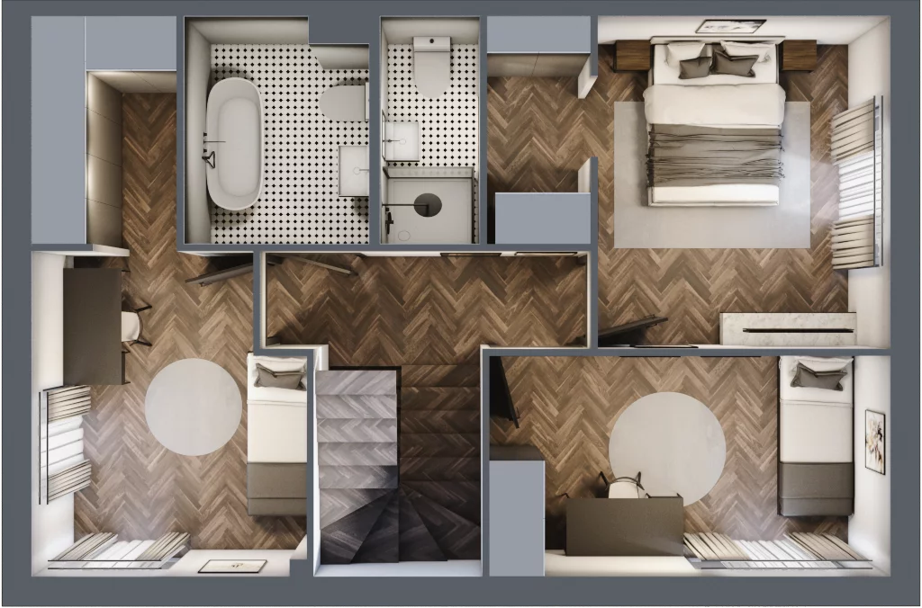 Dom 141,74 m², oferta nr 8B, Wille przy Lesie, Jazgarzewszczyzna, ul. Krzywa