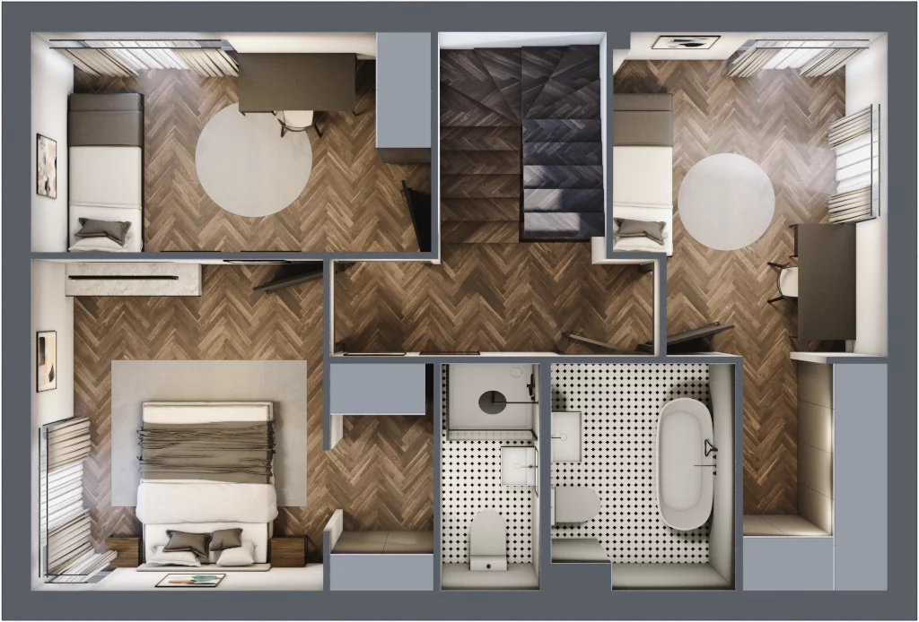 Dom 144,64 m², oferta nr 14B, Wille przy Lesie, Jazgarzewszczyzna, ul. Krzywa