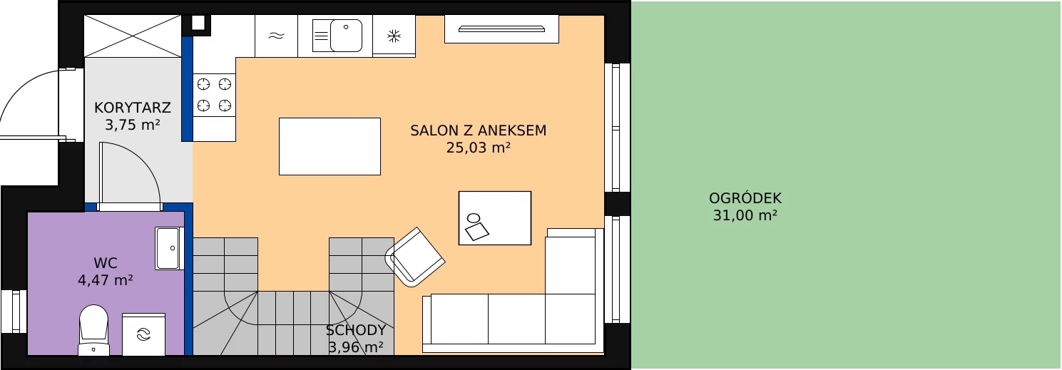 Zalety domu 72.9 m², 26A