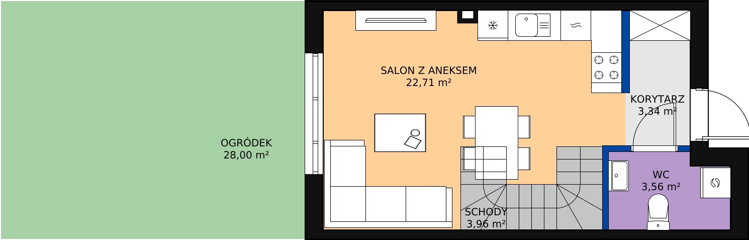 Zalety domu 65.83 m², 33B