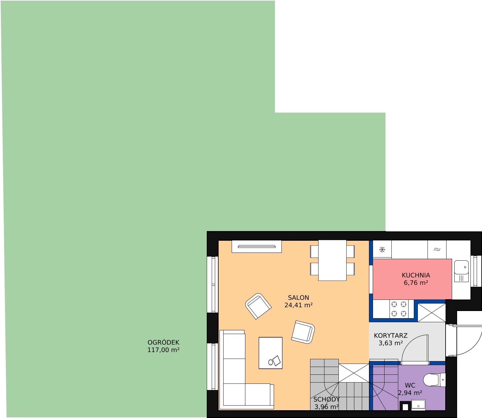 Zalety domu 83.33 m², 3A