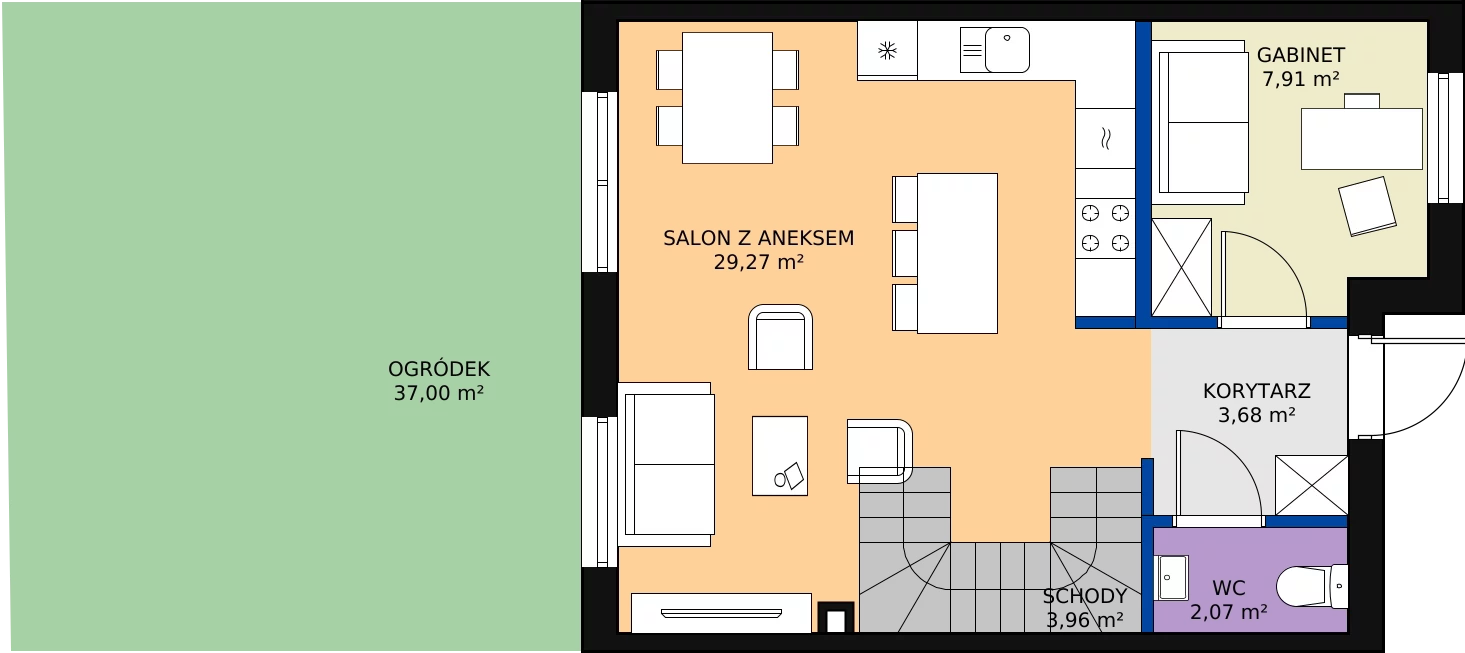 Zalety domu 93.97 m², 7A