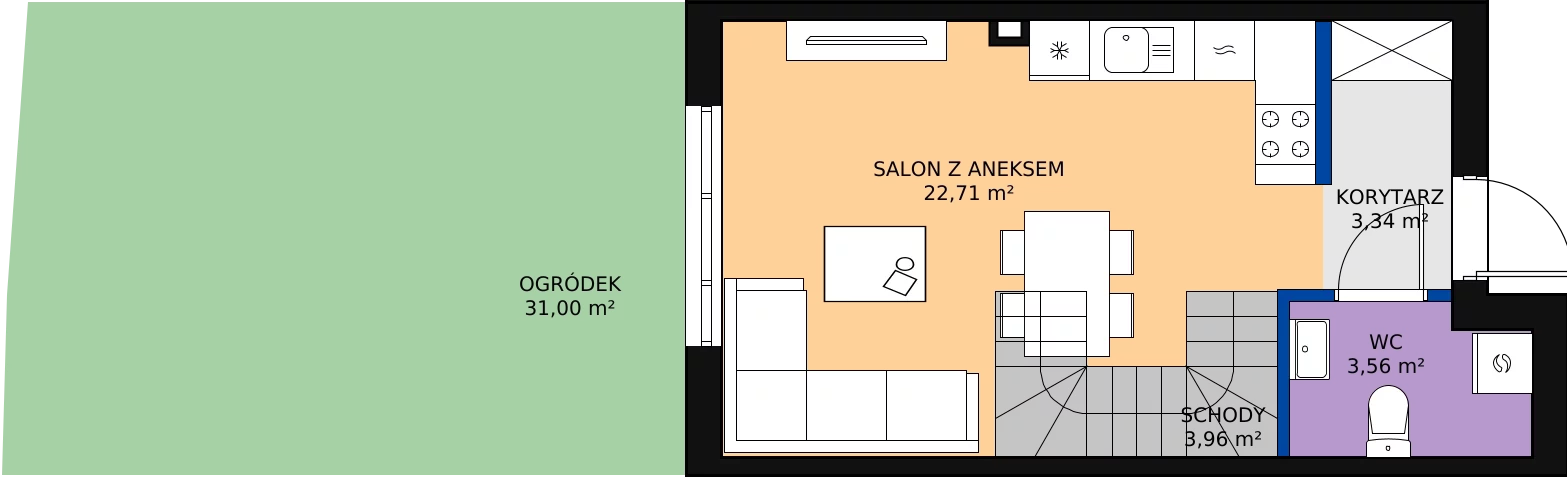 Zalety domu 65.83 m², 8B