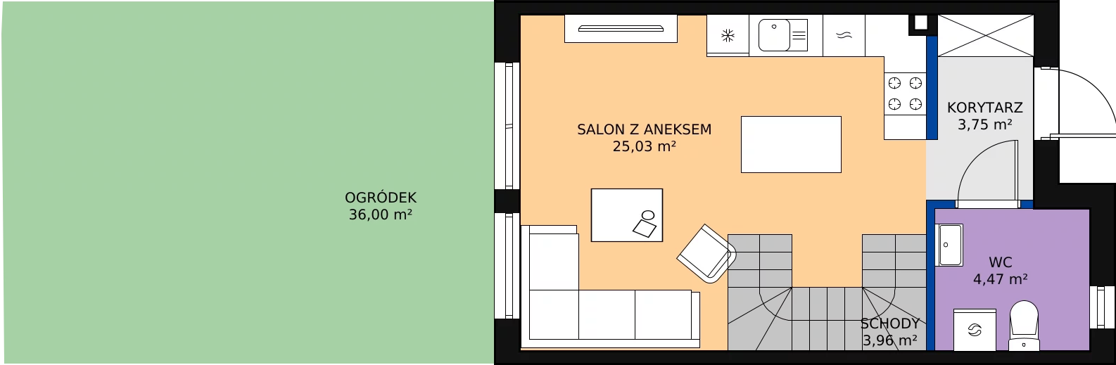Zalety domu 72.9 m², 9B