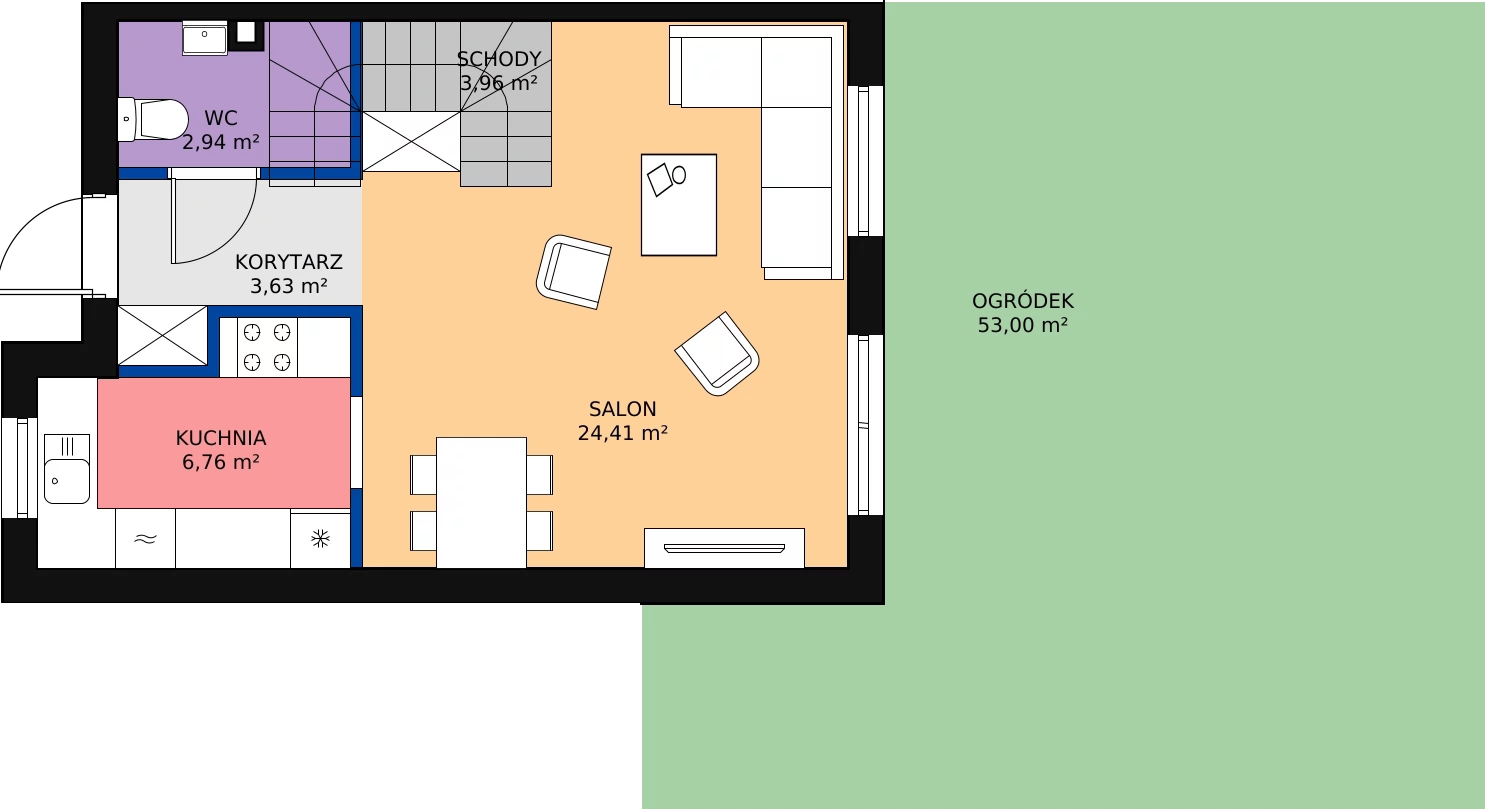 Zalety domu 83.33 m², 11A