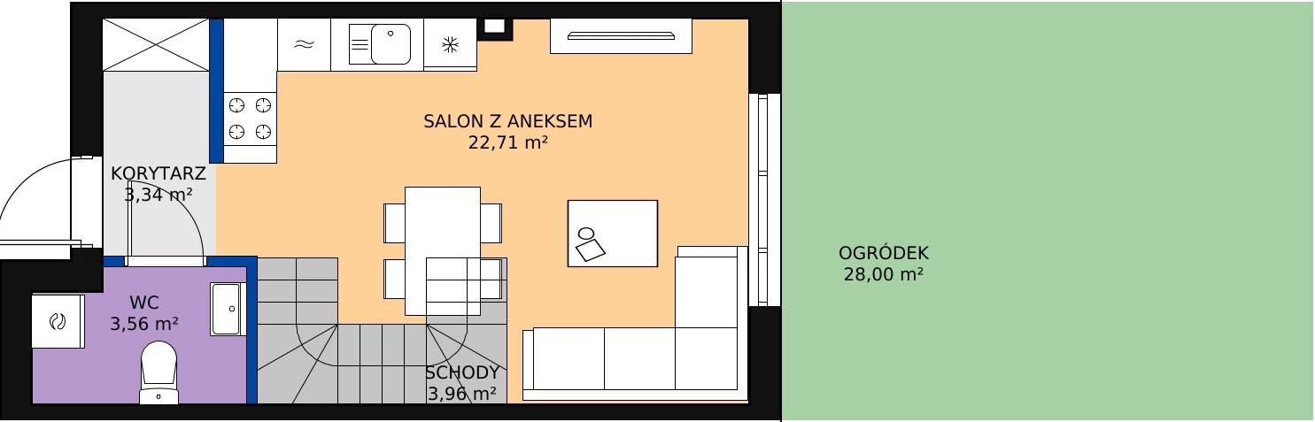 Zalety domu 65.83 m², 12A