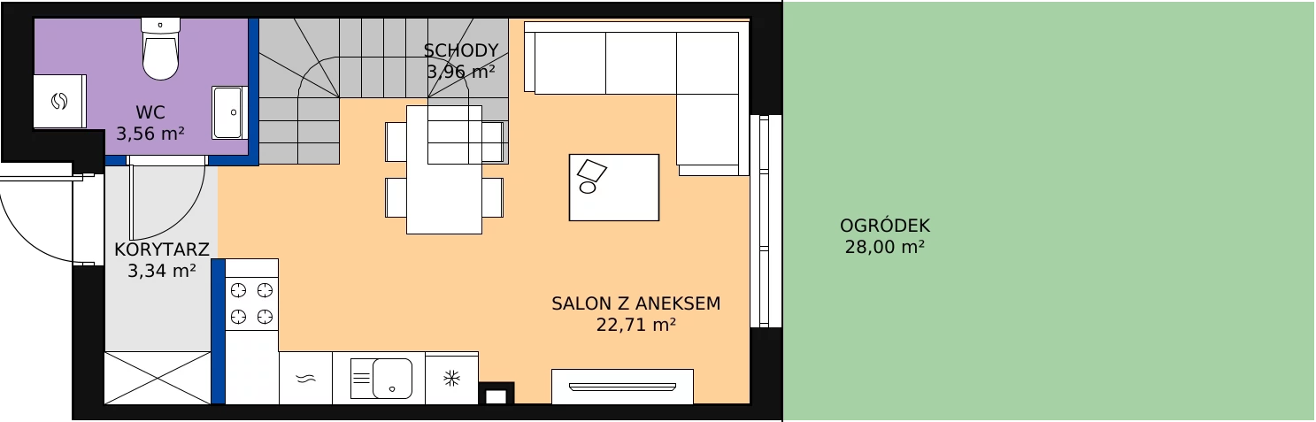 Zalety domu 65.83 m², 13B