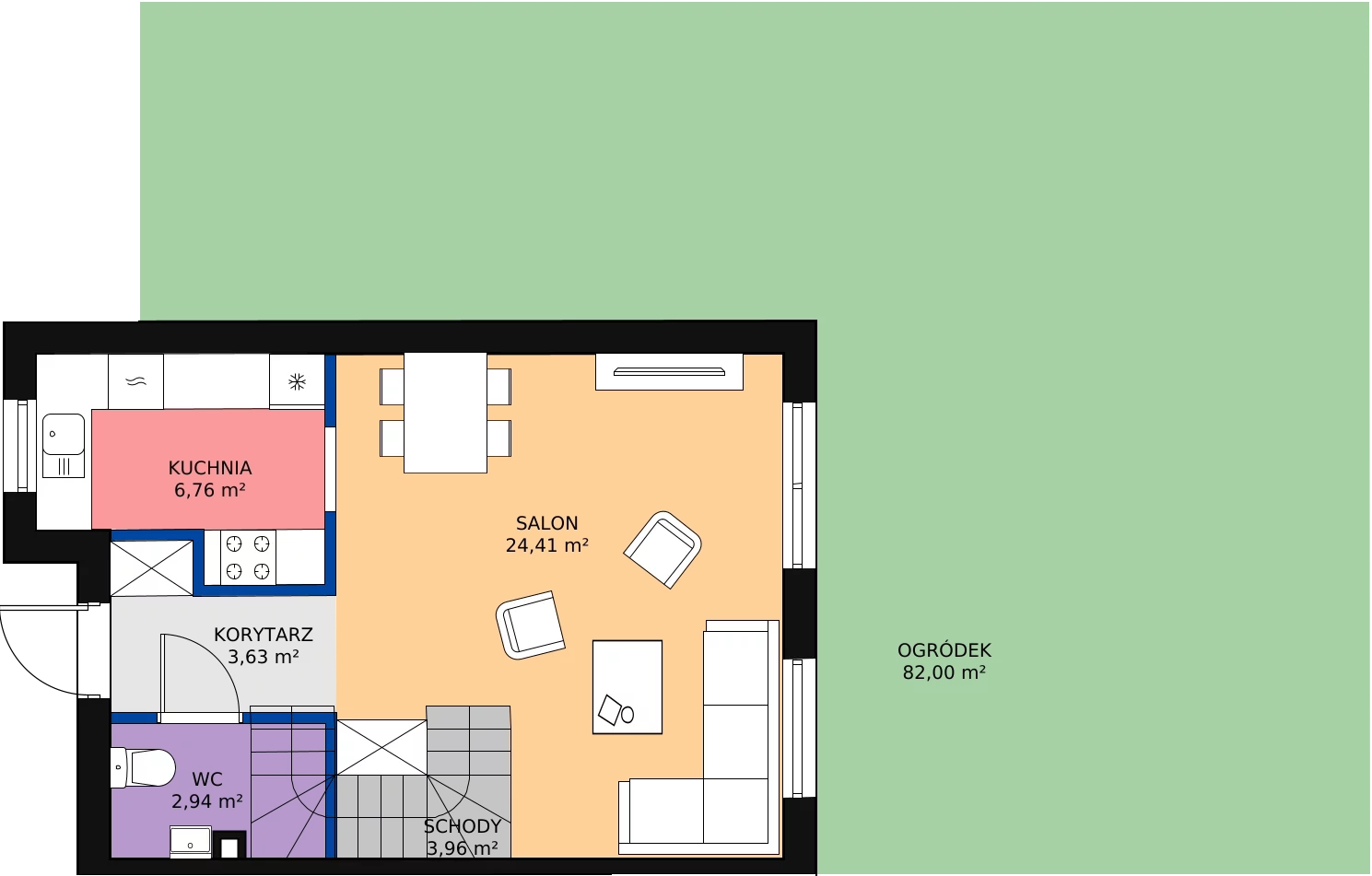 Zalety domu 83.33 m², 14B