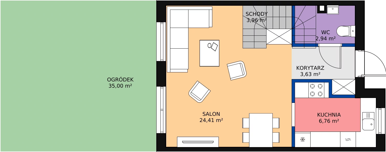 Zalety domu 83.33 m², 16B