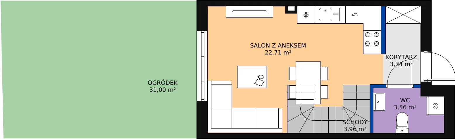 Zalety domu 65.83 m², 20B