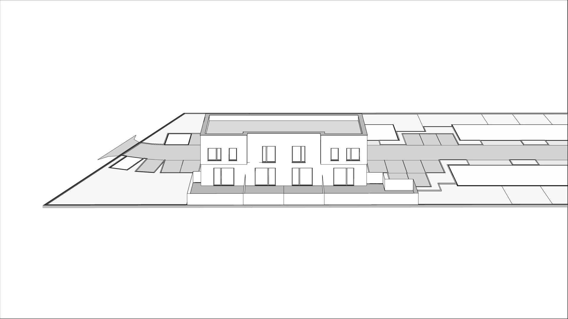 Wirtualna makieta 3D domu 74.84 m², 1