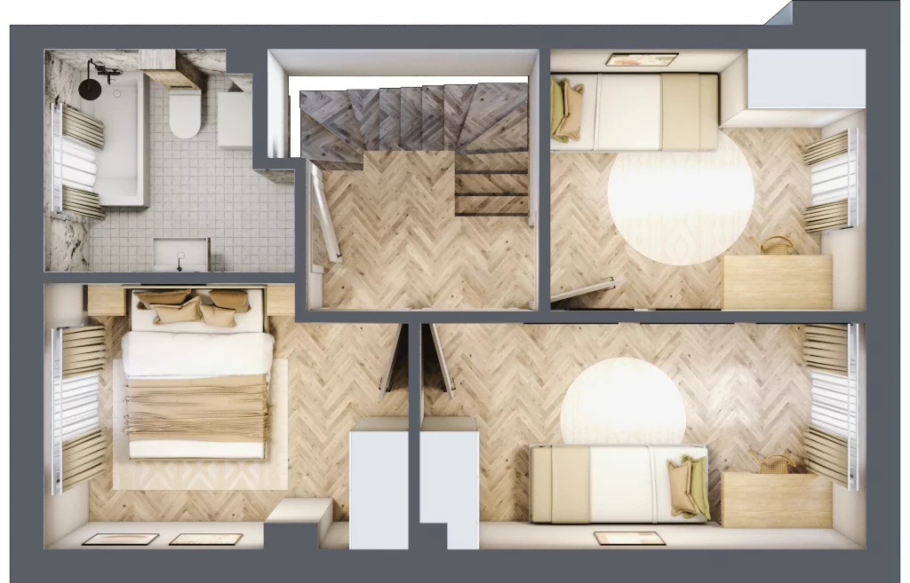 Dom 74,84 m², oferta nr 1, Boska Ksawerowska 2, Łódź, Górna, ul. Mały Skręt