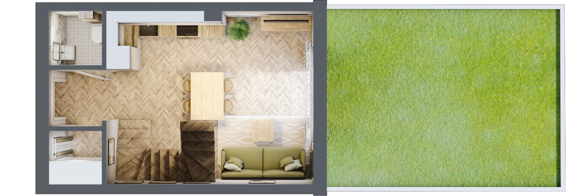 Dom 62,16 m², oferta nr 2, Boska Ksawerowska 2, Łódź, Górna, ul. Mały Skręt