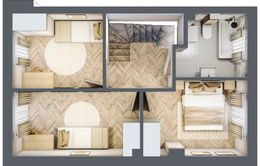 Dom 74,84 m², oferta nr 5, Boska Ksawerowska 2, Łódź, Górna, ul. Mały Skręt