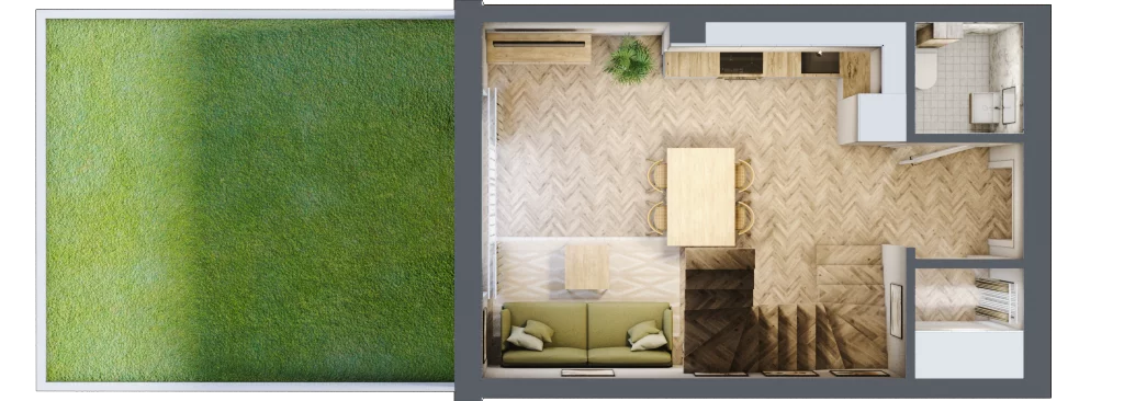 Dom 62,16 m², oferta nr 6, Boska Ksawerowska 2, Łódź, Górna, ul. Mały Skręt