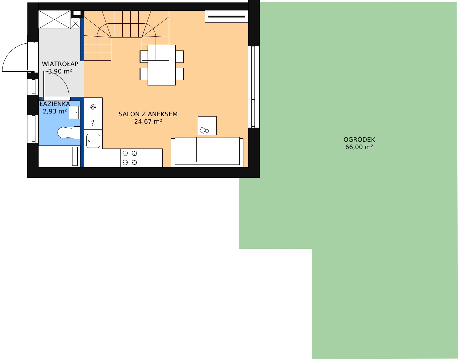 Zalety domu 74.84 m², 9
