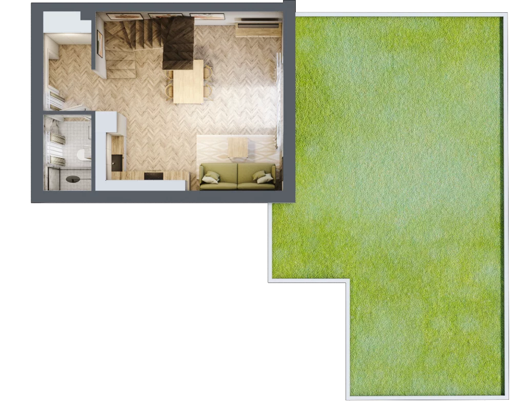 Dom 74,84 m², oferta nr 9, Boska Ksawerowska 2, Łódź, Górna, ul. Mały Skręt