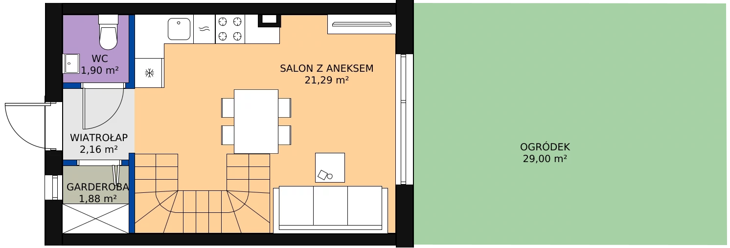 Zalety domu 62.16 m², 10