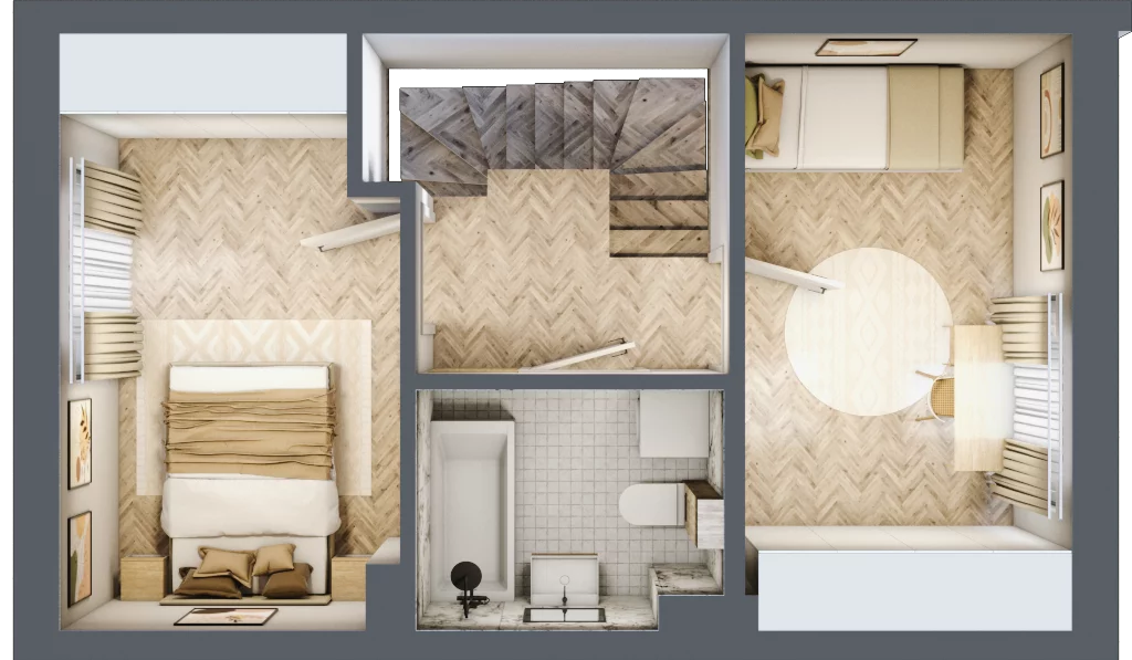 Dom 62,16 m², oferta nr 11, Boska Ksawerowska 2, Łódź, Górna, ul. Mały Skręt
