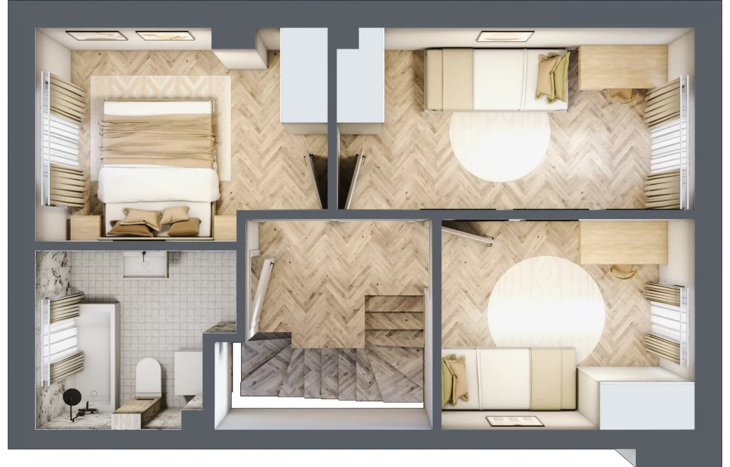 Dom 74,84 m², oferta nr 12, Boska Ksawerowska 2, Łódź, Górna, ul. Mały Skręt
